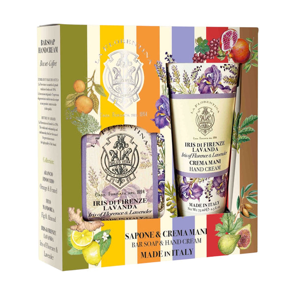La Florentina Iris of Florence Lavender Soap and Hand Cream Gift Set