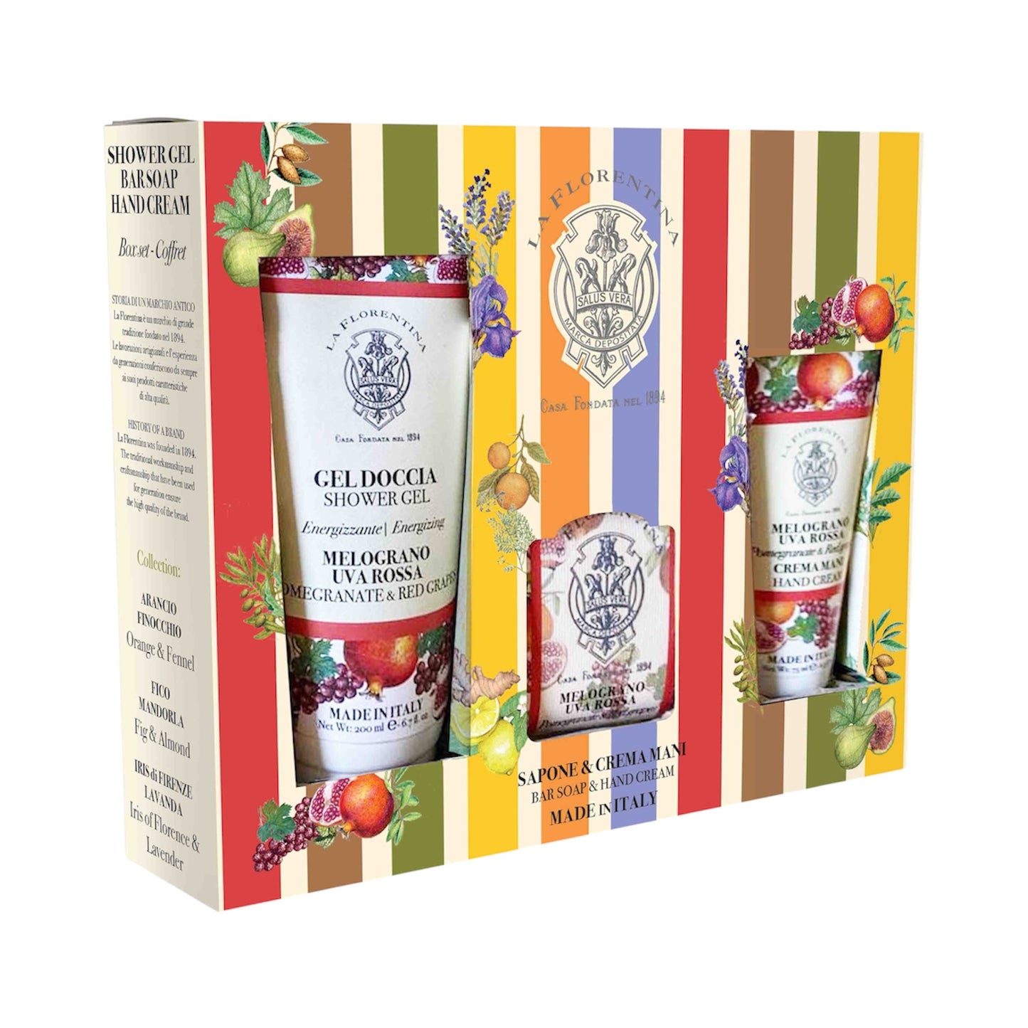 La Florentina Pomegranate &amp; Red Grapes 3-PC Gift Set