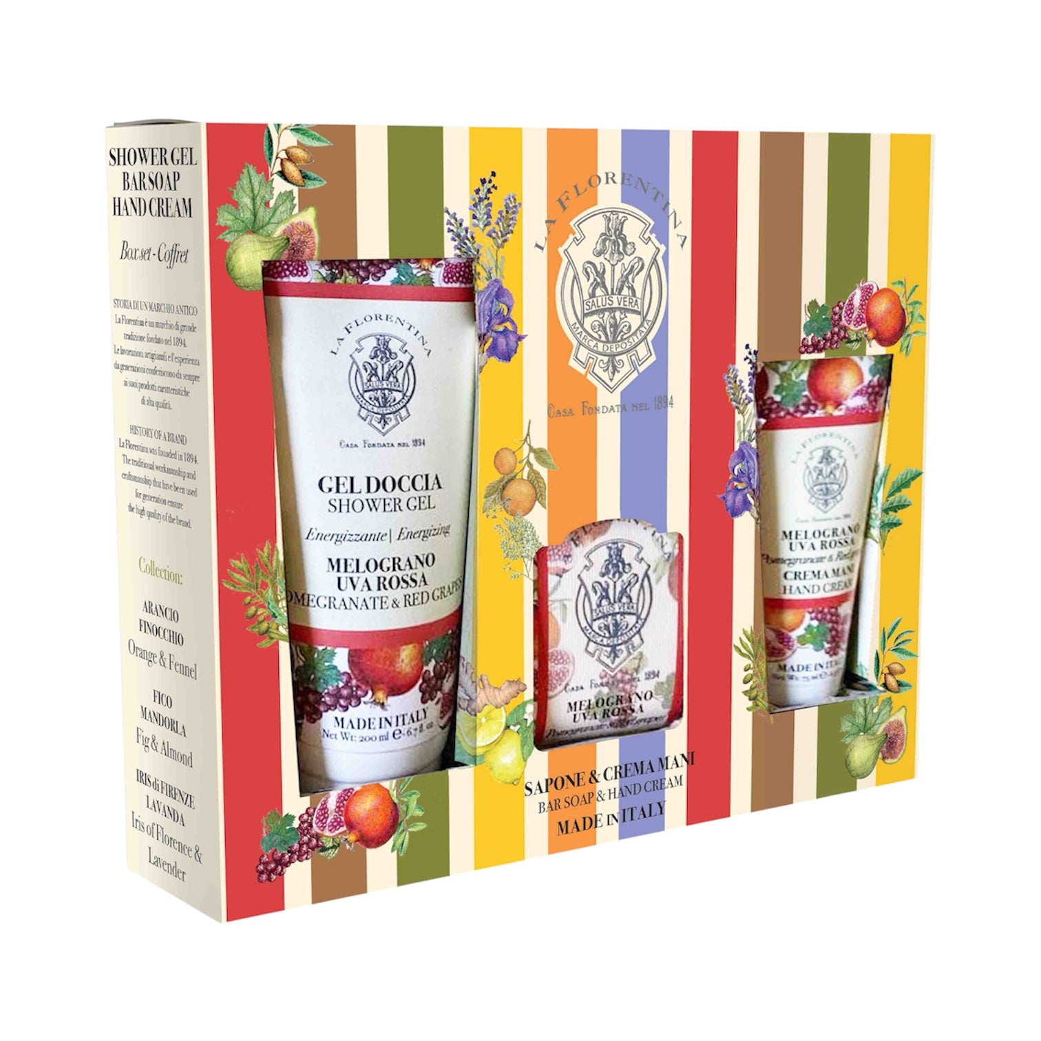 La Florentina Pomegranate &amp; Red Grapes 3-PC Gift Set