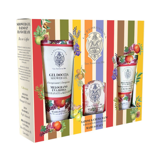 La Florentina Pomegranate &amp; Red Grapes 3-PC Gift Set