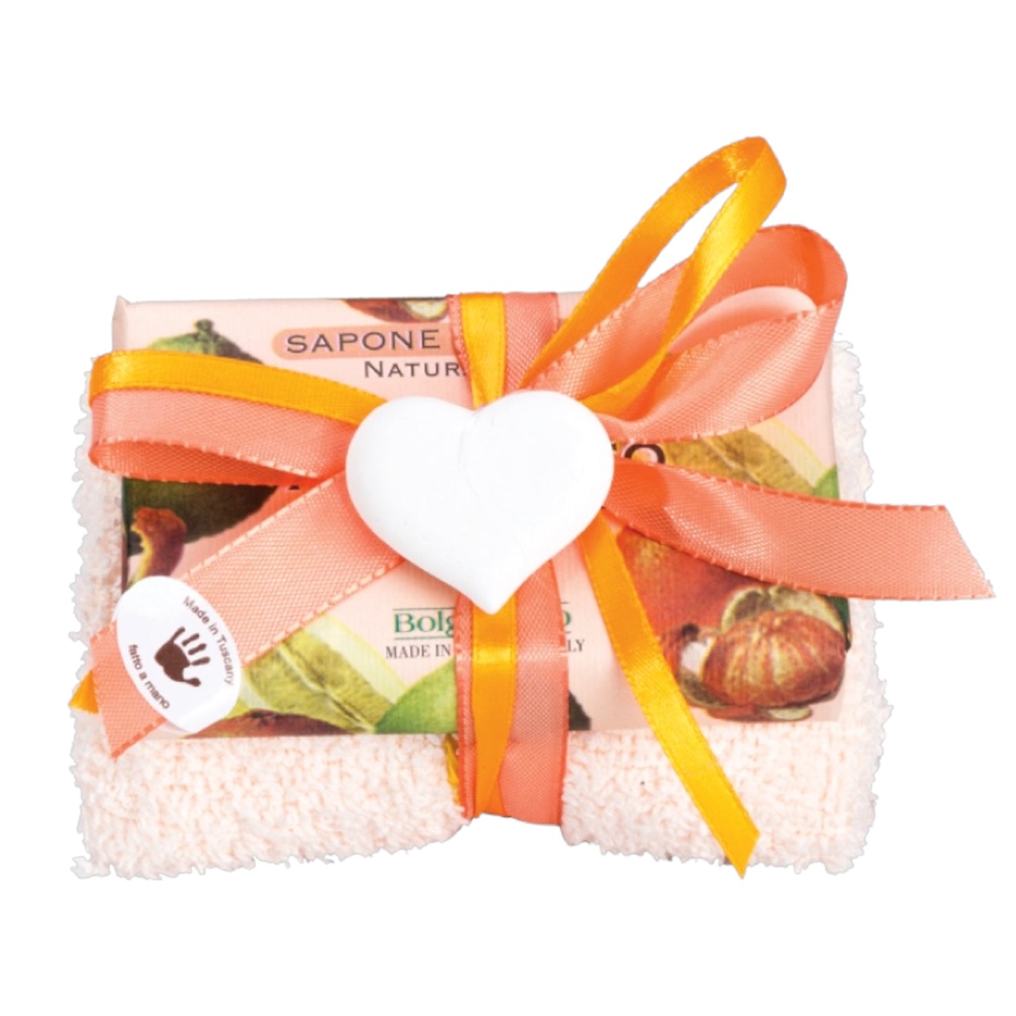 Bolgherello Citrus Soap and Hand Towel Set