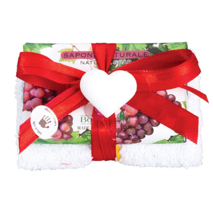 Bolgherello Grape Must Soap and Hand Towel Set