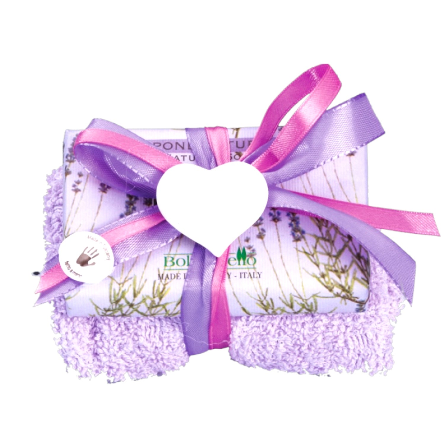 Bolgherello Lavender Soap and Hand Towel Set