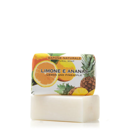 Bolgherello Lemon and Pineapple Soap and Hand Towel Set