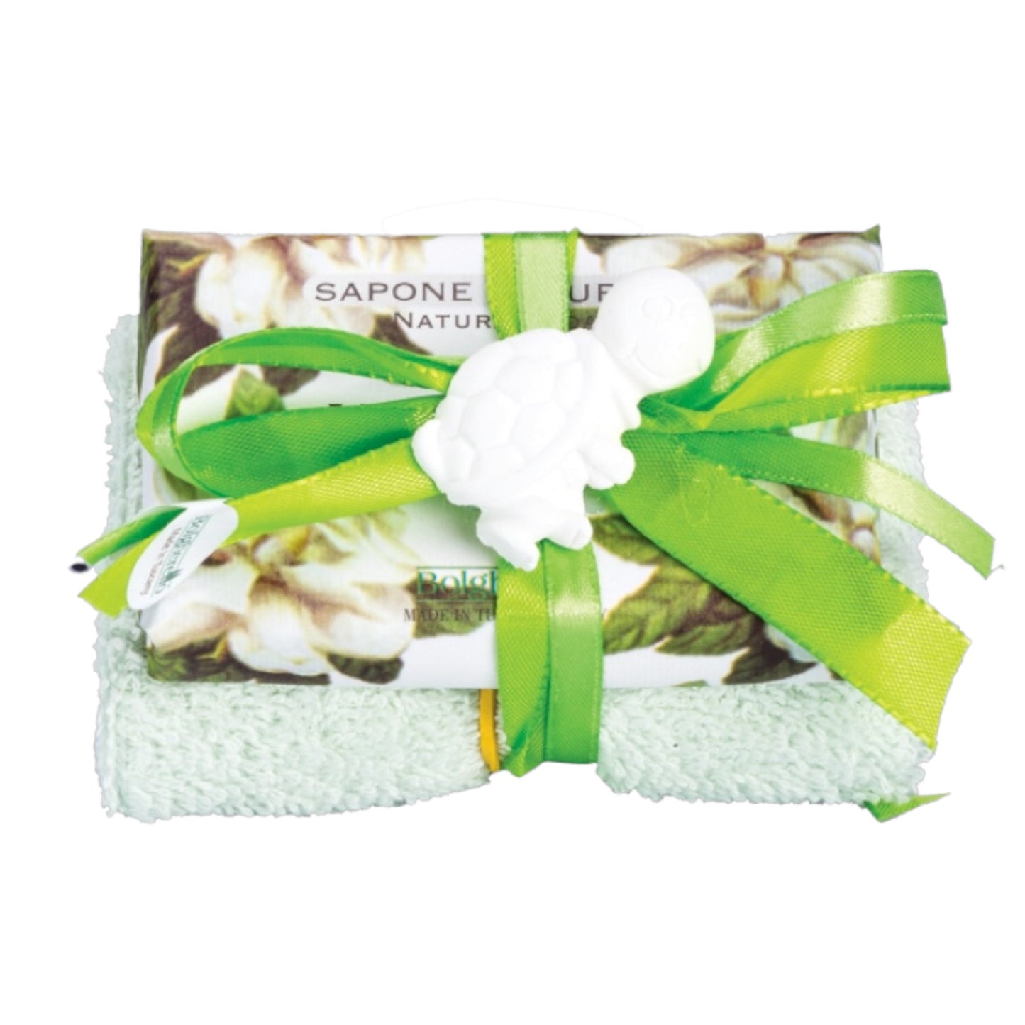 Bolgherello Magnolia Soap and Hand Towel Set