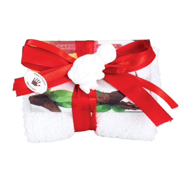 Bolgherello Mango and Coconut Soap and Hand Towel Set