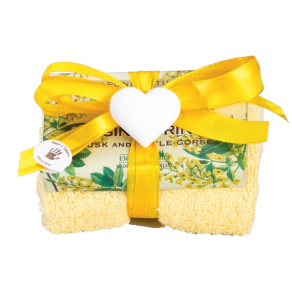Bolgherello Musk and Little Gorse Soap and Hand Towel Set