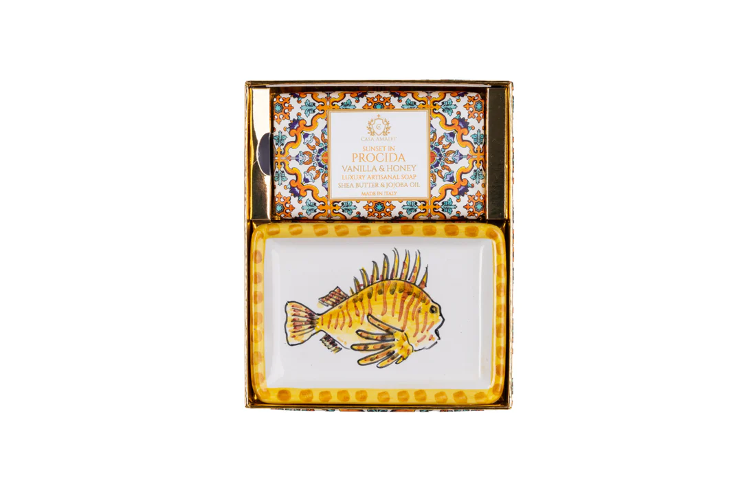 Casa Amalfi Sunset in Procida Soap &amp; Dish Set