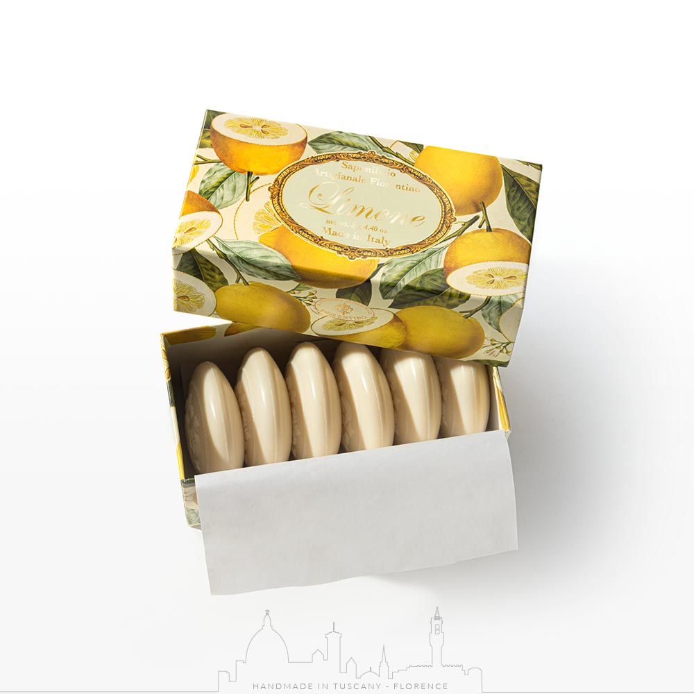 Saponificio Artigianale Fiorentino 6-Piece Lemon Soap Set