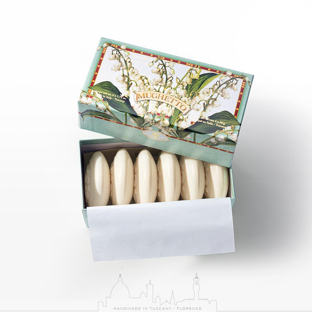 Saponificio Artigianale Fiorentino Lily of the Valley 6-Piece Soap Set