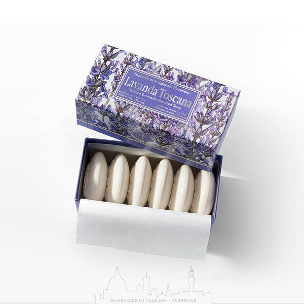 Saponificio Artigianale Fiorentino Lavender 6-Piece Soap Set