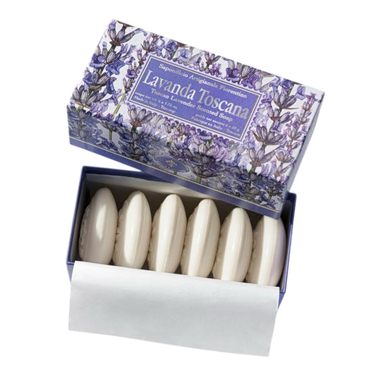 Saponificio Artigianale Fiorentino Lavender 6-Piece Soap Set
