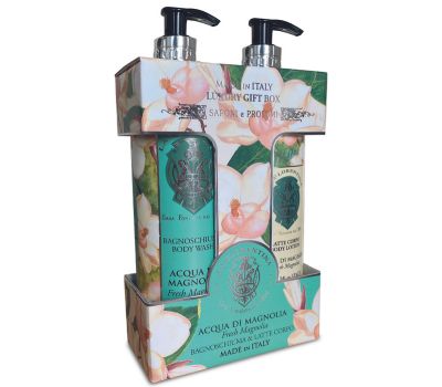 La Florentina Fresh Magnolia Bath Foam &amp; Body Lotion Set