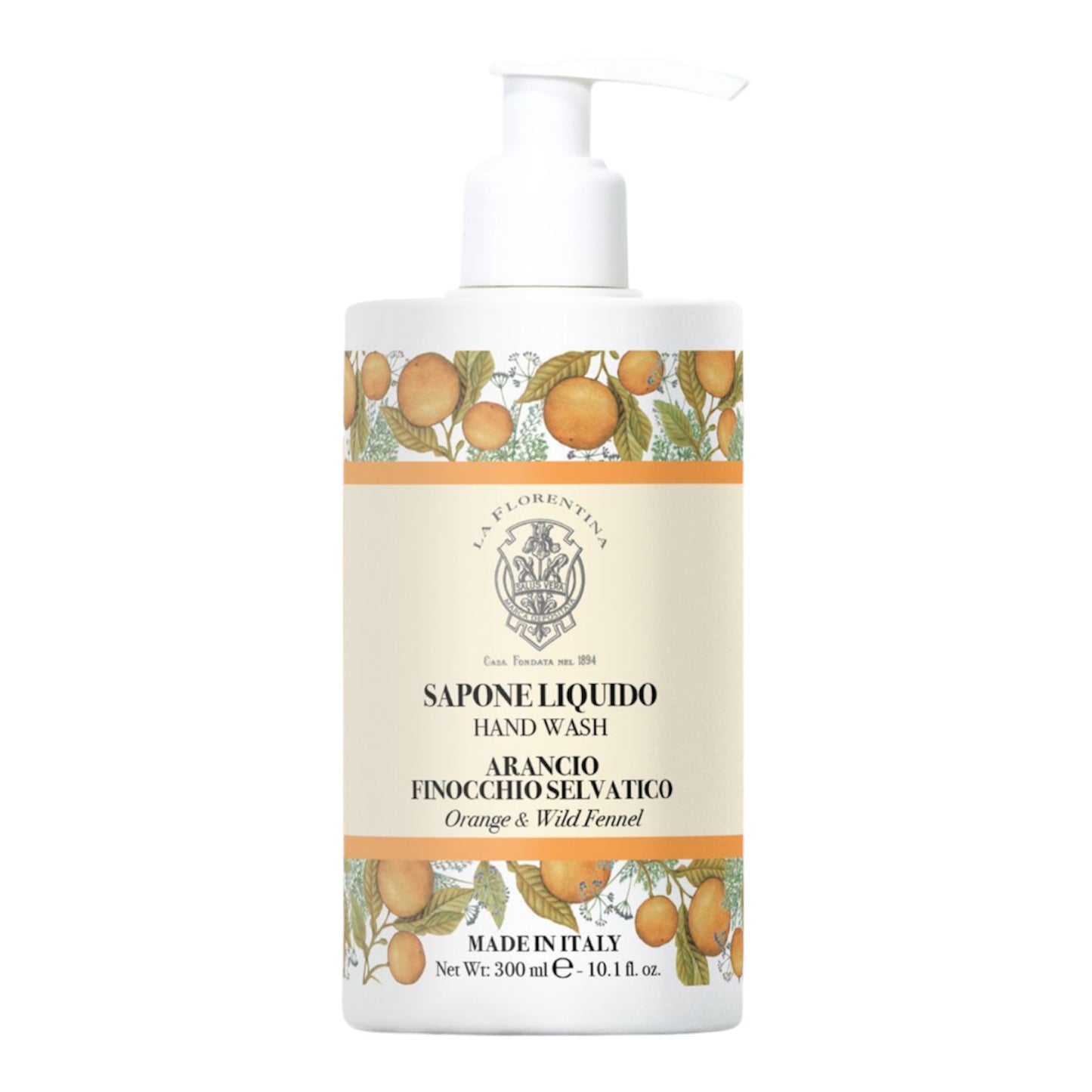 La Florentina Orange &amp; Wild Fennel Liquid Soap
