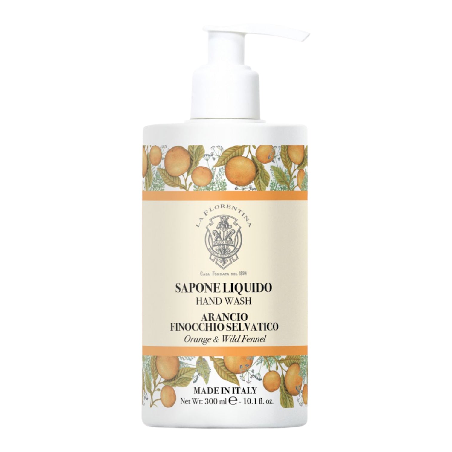 La Florentina Orange &amp; Wild Fennel Liquid Soap