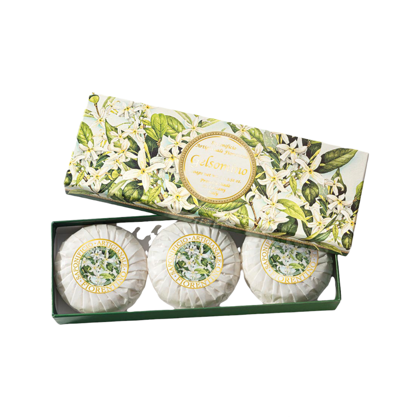 Saponificio Artigianale Fiorentino Jasmine 3-Piece Soap Set