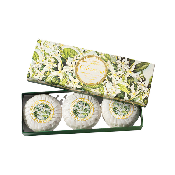 Saponificio Artigianale Fiorentino Jasmine 3-Piece Soap Set