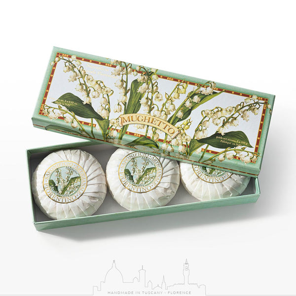 Saponificio Artigianale Fiorentino Lily of the Valley 3-Piece Soap Set