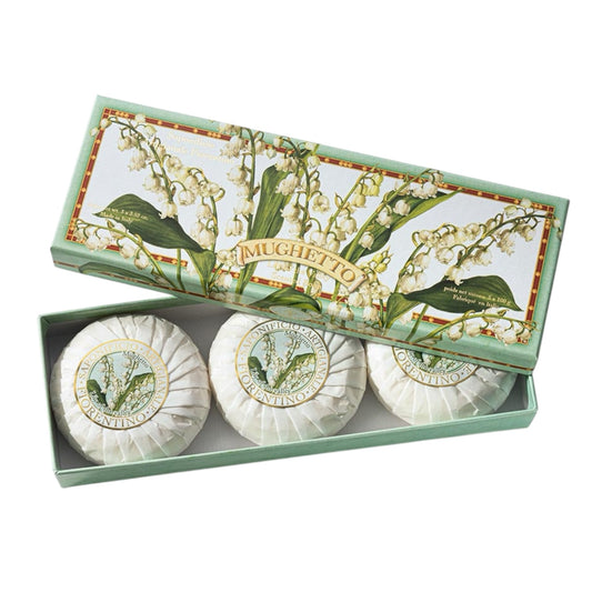 Saponificio Artigianale Fiorentino Lily of the Valley 3-Piece Soap Set